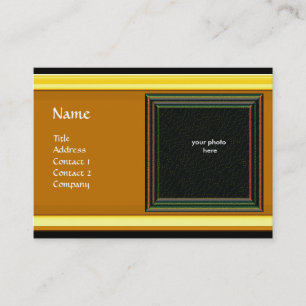 VIBRANT MEMORY2 MONOGRAM-Edelstein Orange Visitenkarte
