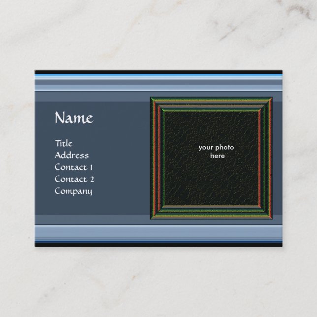 VIBRANT MEMORY3 MONOGRAM-Edelstein Orange Visitenkarte (Vorderseite)