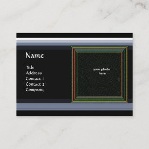 VIBRANT MEMORY MONOGRAM Edelstein blau Visitenkarte