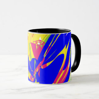 Vibrant Motion — Color-Block Abstract Mug Tasse
