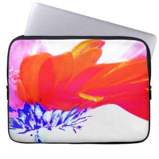 Vibrant Multicolor Pop Art Daisy Floral Abstract Laptopschutzhülle