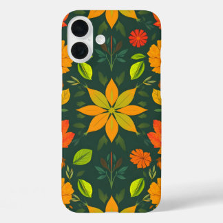 Vibrant Nature iPhone16 Case - Nahtloses Muster De