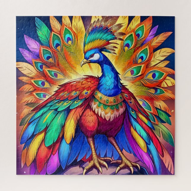 Vibrant Peacock (Vertikal)