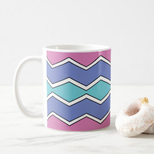 Vibrant Peaks Zickzack Kaffeetasse