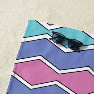 Vibrant Peaks ZigZag Strandtuch