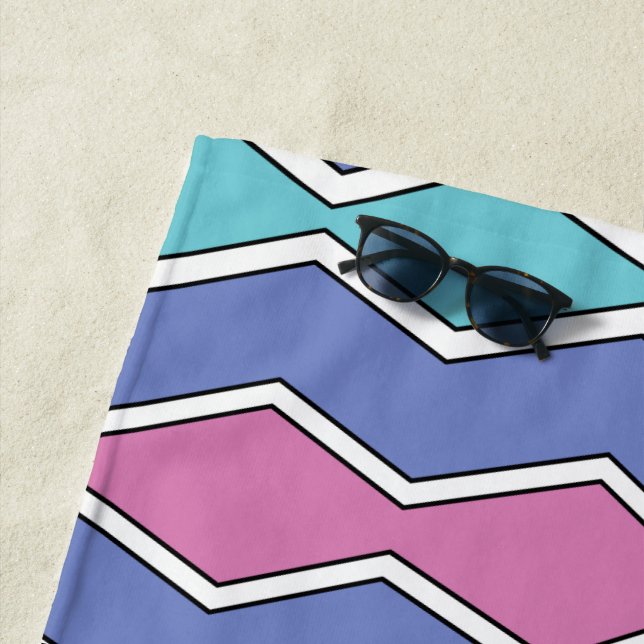 Vibrant Peaks ZigZag Strandtuch (Beispiel)
