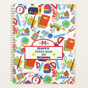 Vibrant personnalisable Retour au Motif scolaire