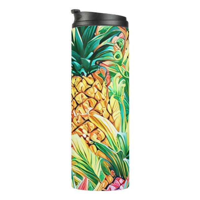 VIBRANT PINEAPPLE PARADISE THERMOSBECHER (Nach rechts gedreht)
