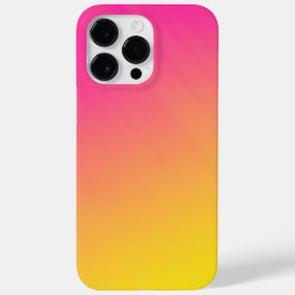 Vibrant Pink and Yellow Gradient Ombre iPhone Case
