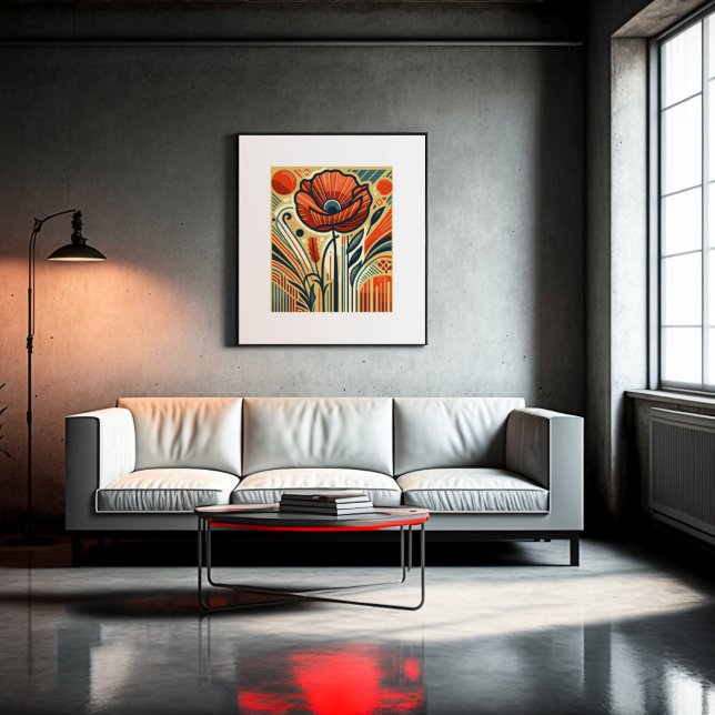 Vibrant Poppy Symphony Poster (Von Creator hochgeladen)
