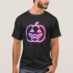 Vibrant PUMPKIN Ghost Glow Halloween Grafik T-Shirt