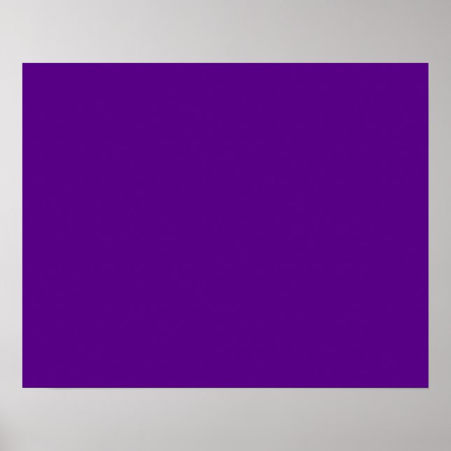 Vibrant Purple Accent Color Customizable Poster (Vorne)