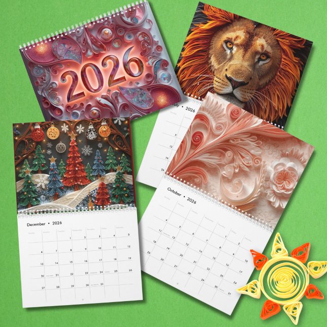 Vibrant  Quilled Designs 2026  Kalender (Von Creator hochgeladen)