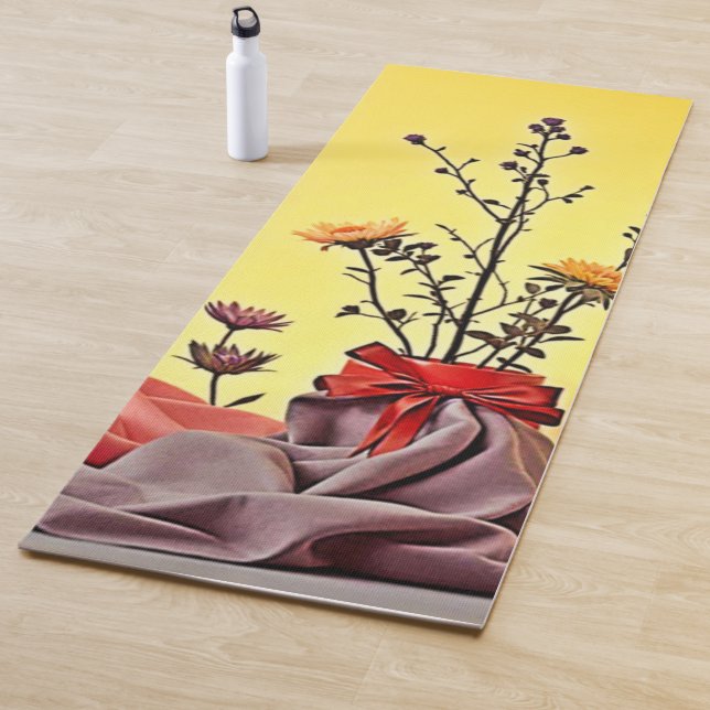 Vibrant Red Yellow Arrangement Design Yogamatte (Beispiel)