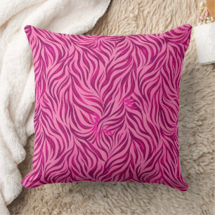 Vibrant rosa Zebra Print (2) Kissen