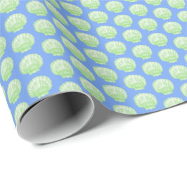 Vibrant Shell (Green and Blue) Wrapping Paper Geschenkpapier