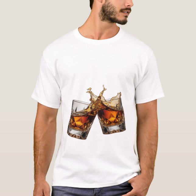 Vibrant Silver WHISKY SPLASH T-Shirt (Vorderseite)