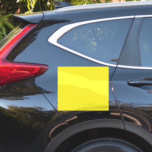 Vibrant Solid Yellow Background  Aufkleber (Auto Seite)