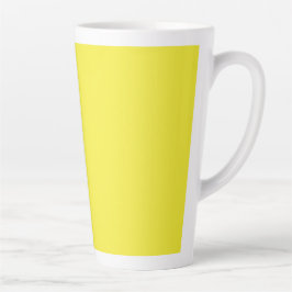 Vibrant Solid Yellow Background Milchtasse