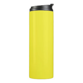 Vibrant Solid Yellow Background Thermosbecher