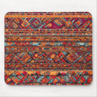 "Vibrant Stammes-Tapestry-Muster" Mousepad