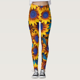Vibrant Sunflower Leggings