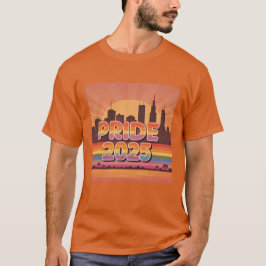 Vibrant Sunset Cityscape Pride 2025 Tshirt
