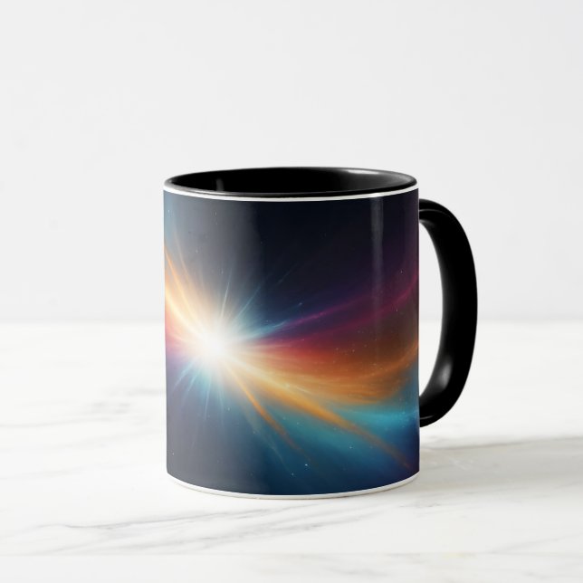 Vibrant Supernova Cosmic Space Explosion Abstract Tasse (VorderseiteRechts)