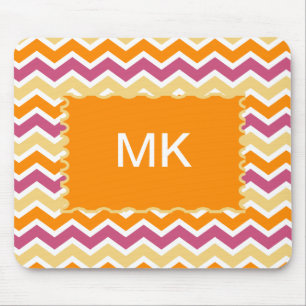 Vibrant Tribal ZigZag Mousepad