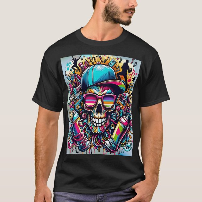 Vibrant Urban Art T-Shirt (Vorderseite)