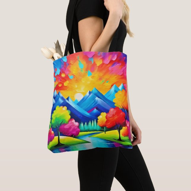 Vibrant Valley Vision Malerei Tasche (Von Nahem)