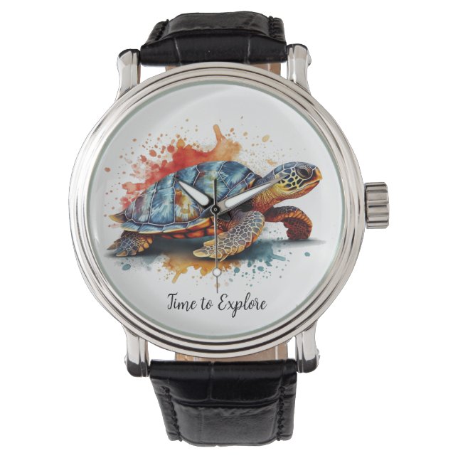 Vibrant Voyager, custom Armbanduhr (Vorderseite)