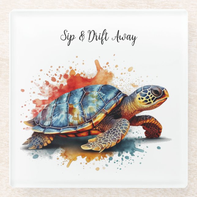 Vibrant Voyager, custom Glasuntersetzer (Vorderseite)