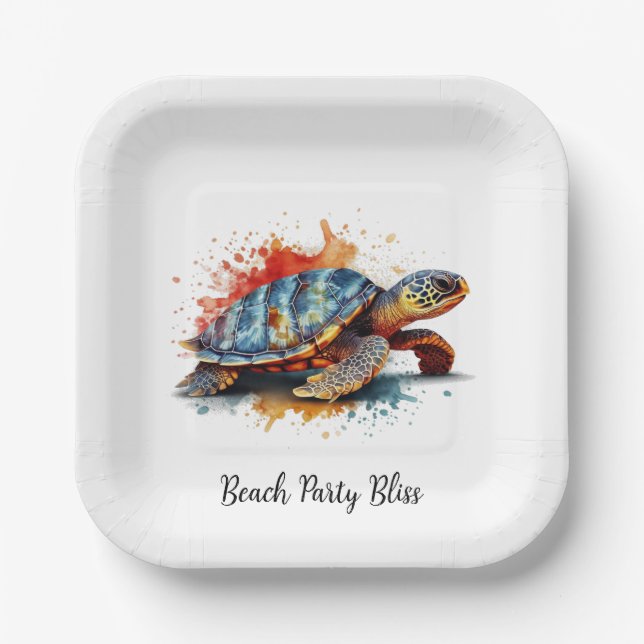 Vibrant Voyager, custom Pappteller (Vorderseite)