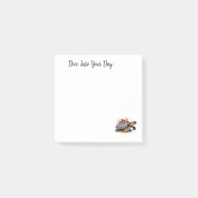 Vibrant Voyager, custom Post-it Klebezettel (Vorderseite)