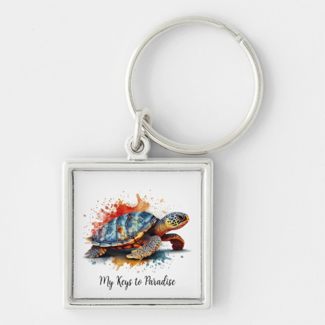 Vibrant Voyager, custom Schlüsselanhänger (Vorne)