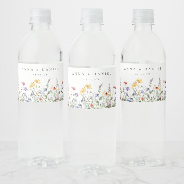 Vibrant Watercolor Wildflower Wedding (Flaschen)