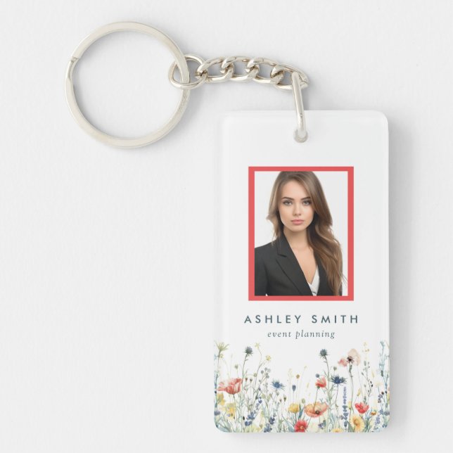 Vibrant Wildflower Identifiant employé (Devant)