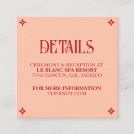 Vibrants Voeux : Carte de détails de mariage folkl