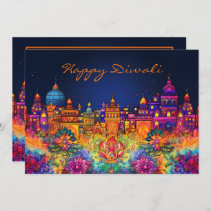 Vibrany Happy Diwali mit eigenem Text