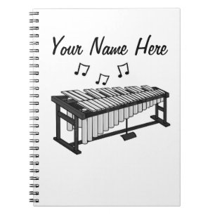 Vibraphone Schlagzeug Lehrer Percussionist Custom Notizblock