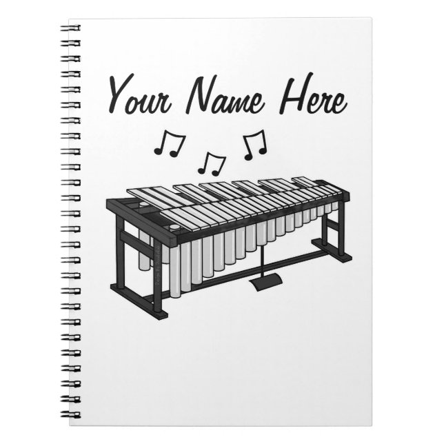 Vibraphone Schlagzeug Lehrer Percussionist Custom Notizblock (Vorderseite)
