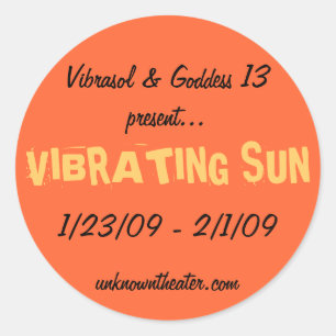 Vibrasol 1/23/09 - 2/1/09 runder aufkleber