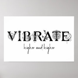 Vibrationen in der Kunst des Lotus-Libellenmondes Poster