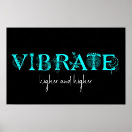 Vibrationen in der Kunst des Lotus-Libellenmondes Poster