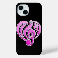 Vibrationen Musikalische Liebe Rosa Herz Musiknote