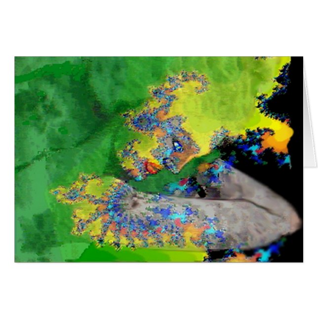 VIBRATIONEN VON MATERIALIEN, LADY IN GRÜNGELBEN FR (Vorderseite (Horizontal))