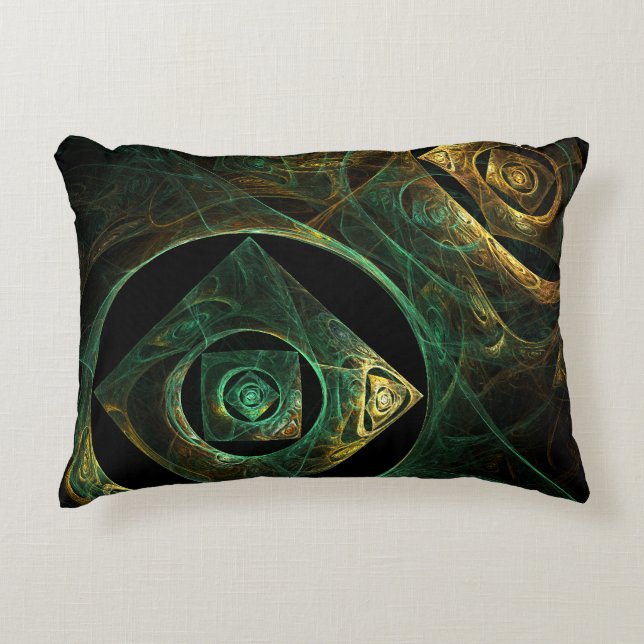 Vibrations magiques Abstrait Art Accent Coussin (Devant)