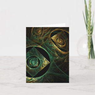 Vibrations magiques Carte de note d'art Abstraite