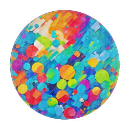 Vibrierende Circle Dance Art Schneidebrett